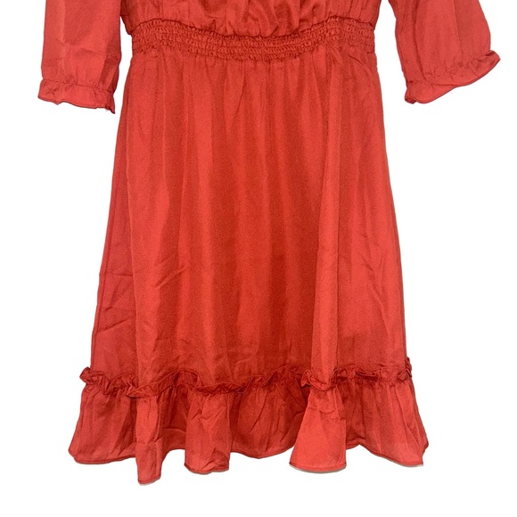 Allegra K vermillion midi dress - Picture 4 of 8